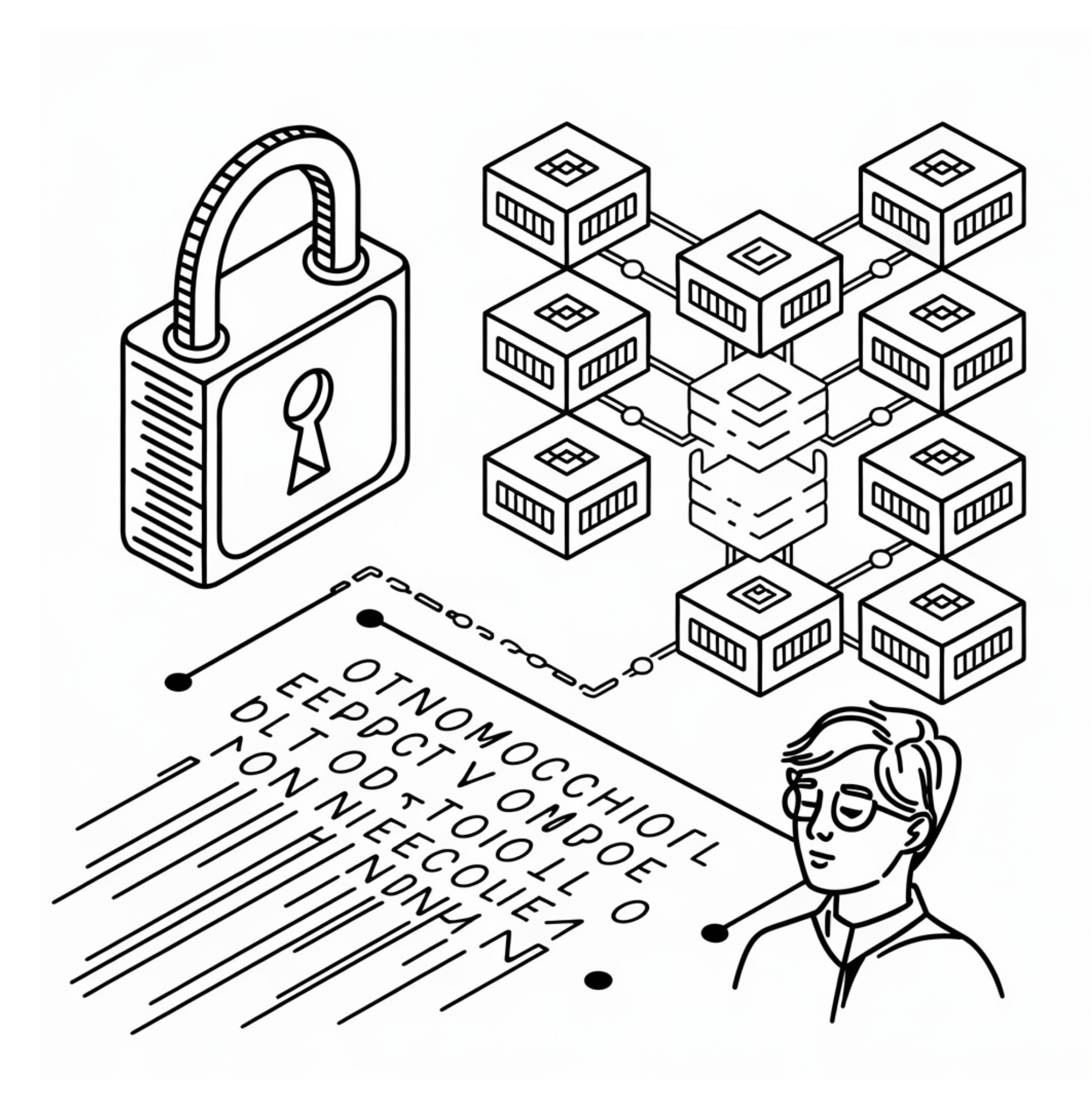 Blockchain Coloring Page